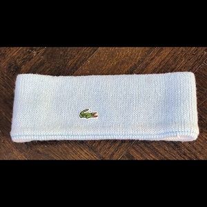 Lacoste Knit Reversible Blue Headband 💙